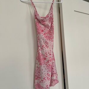 SHEIN Pink Floral Mini Dress